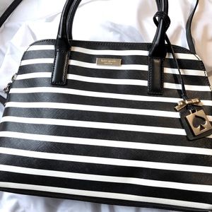 KATE SPADE RACHELLE STRIPED PURSE 🖤🤍